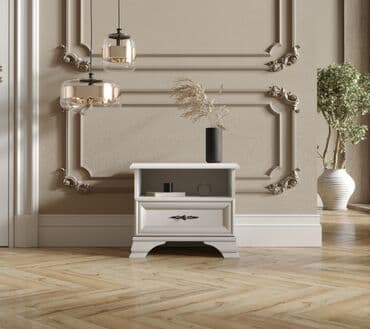 офисные мебели: Тумба прикроватная 1Я, коллекции Кентаки, Белый Белый, БРВ Брест — 1