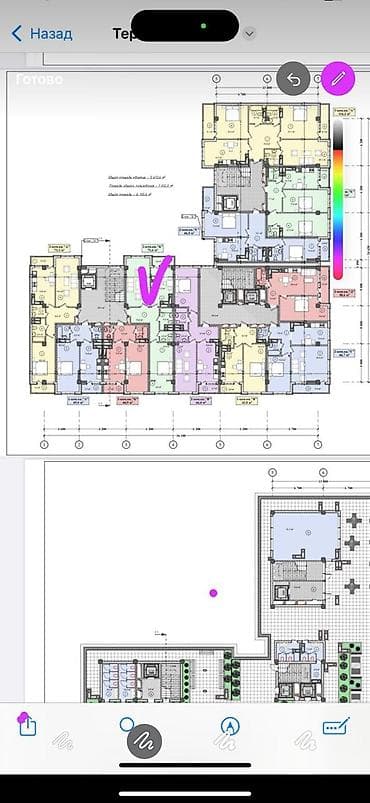 nova grand: 2 комнаты, 72 м², Элитка, 9 этаж, Готовая ПСО (под самоотделку) — 6