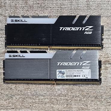 i3 2100: Оперативная память, Б/у, G.SKILL, 16 ГБ, DDR4, 3600 МГц, Для ПК — 1