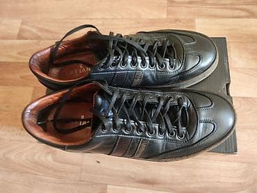 Осеннея-весенея спортивная обувь, черная бычья кожа, размер 43 Турция — 6
