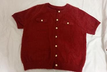 кийимлар: Кардиган, Жип, Кыска модель, Күз-жаз, Токулган модель — 3