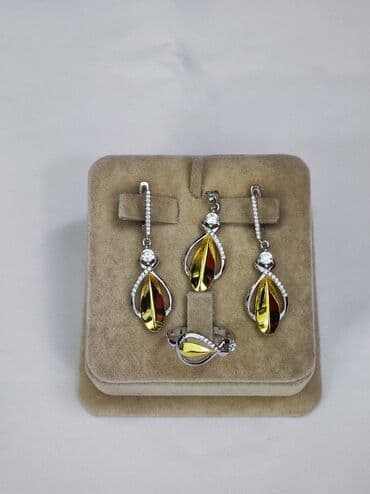 самые красивые свадебные платья в мире: Новая коллекция Италия Серебряный комплект Серебро напыление жёлтое — 4