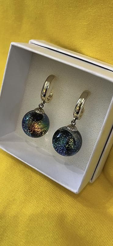 серебро кара балта: Серебряные серьги, Женские, Б/у — 1