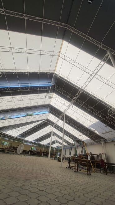 строители рабочие: Тент. Изготовление тента для шатров и навеса. Изготовление покрытия — 1