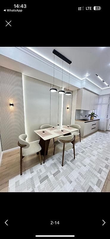 квартира джал аренда: 2 комнаты, 54 м², Элитка, 5 этаж, Дизайнерский ремонт — 9