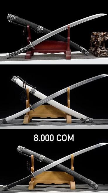 нож ош: Катана Стальные Сувенирные Мечи Катаны из разных сталей (Порошковая — 10