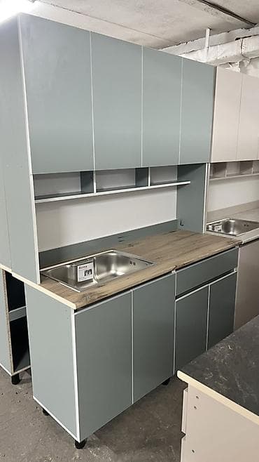 silver kitchen: Кухонный гарнитур, Новый, В рассрочку, ДСП, Платная доставка — 7