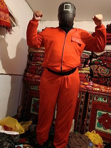 LED гирляндалар: Костюм с маской для косплея/карнавала - Комплект: куртка с капюшоном — 6