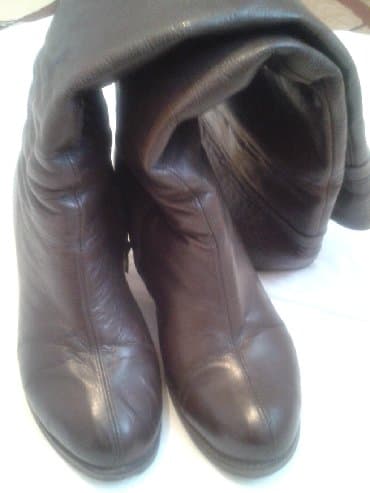 Сапоги, 37, Б/у, цвет - Коричневый, Самовывоз