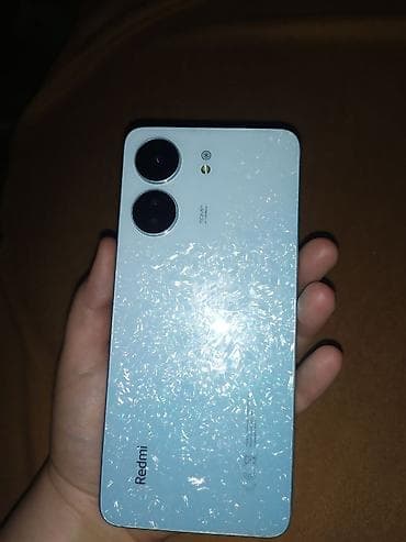 Redmi, Redmi 13C, Б/у, 128 ГБ, цвет - Голубой, 2 SIM