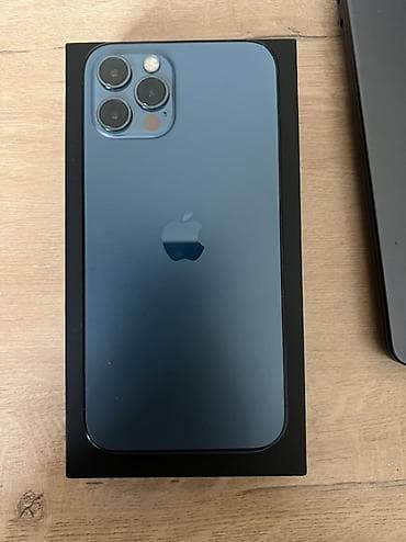 IPhone 12 Pro, Б/у, 256 ГБ, Pacific Blue, Коробка, 74 %