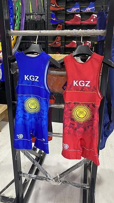 триколор: Очень хорощий качество Борцовские трико KGZ (Кыргызстан) - Модель — 2