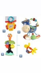 игрушки динозавра: Набор игрушек, цена за всё 1.Бизиборд на присоске 2-в-1 «Совушка» — 1