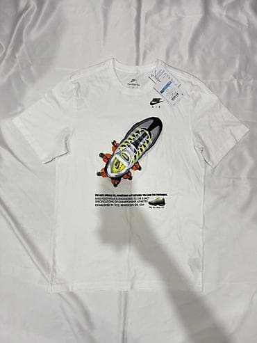 Мужская футболка, M, Nike, Новый, цвет - Белый, Самовывоз