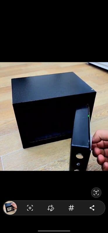 Шкафы: Сейф без ключевой доступ прочный взломастойкий мебельный сейф — 3