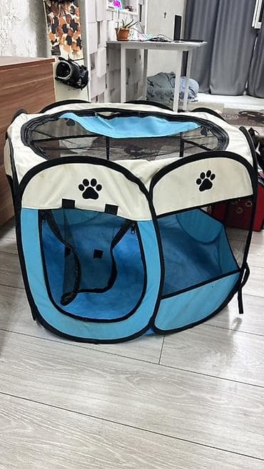 голубу: Складной вольер/манеж для домашних животных. - Назначение: для собак — 2