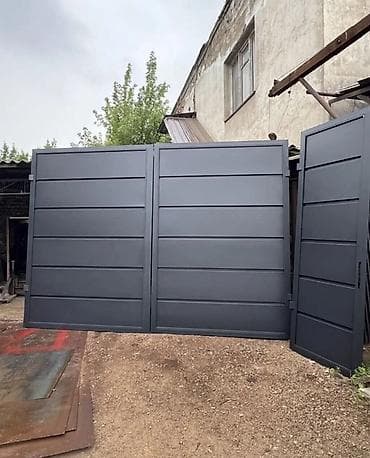 Дарбазалар үчүн фурнитура жана комплекттөөчүлөр: Металлические ворота и калитки современного дизайна - Материал — 7