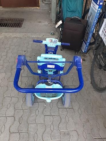 трехколесные велики для детей: Детский трёхколёсный велосипед с родительской ручкой - Цвет — 3