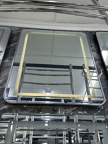 зеркола: Зеркало с подсветкой для ванной комнаты. - Форма: прямоугольная с — 1