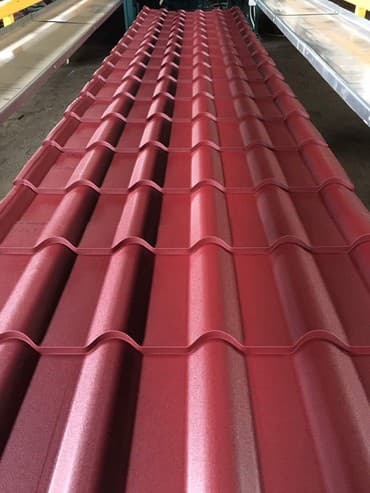 металлочерепицы: Металлочерепица банга-мини длина листа до 7,2м по заказу ширина 1,2 — 1