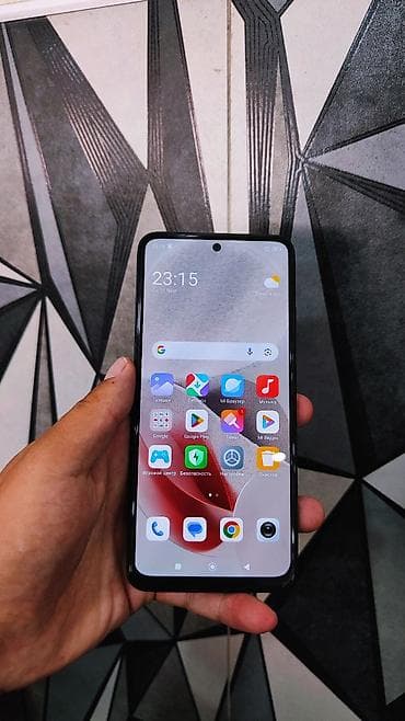 телефон опа: Redmi, Redmi Note 12S, Б/у, 256 ГБ, цвет - Черный, 1 SIM, 2 SIM — 3