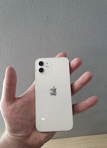 IPhone 12, Б/у, 64 ГБ, Белый, 77 %
