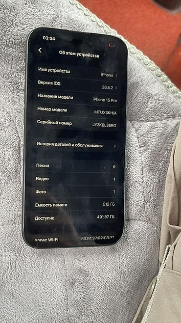 redmi note 15 pro plus: IPhone 15 Pro, Б/у, 512 ГБ, Black Titanium, 79 % — 6
