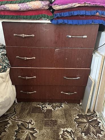 Кресла: Комод для одежды, Без зеркала, ЛДСП, цвет - Коричневый — 1