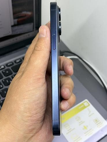 iphone за 0 руб: IPhone 15 Pro Max, Б/у, 256 ГБ, Синий, Защитное стекло, Чехол, 86 % — 3