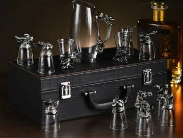 Подарочные наборы Кейс имитация питона 12 стопок перевертышей 12