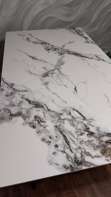 стол сул: Обеденный стол 160/90 с прямоугольной каменной столешницей под мрамор — 4