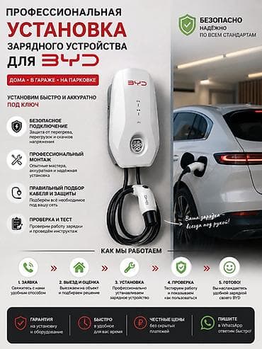 electric bicycle: Профессиональная установка зарядного устройства для электромобилей BYD — 1