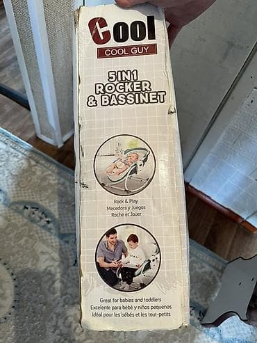 Детские стулья: Коляска-люлька и шезлонг 5-в-1 Cool Guy Rocker & Bassinet — 1