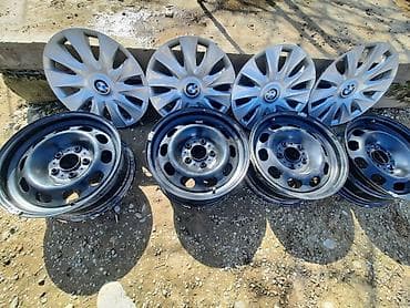 Колеса в сборе R 16, Зима, Комплект, Легковые, Железные, отверстий - 5