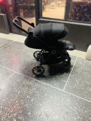 детская коляска с дождевиком: Балдар арабасы, түсү - Кара — 35