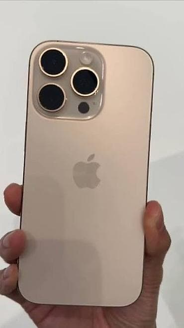 iphone 8: IPhone 16 Pro Max, Б/у, 256 ГБ, Золотой, 100 % — 1
