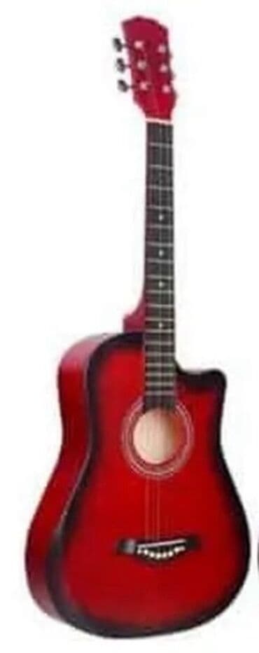 Барабаны: Акустическая гитара с вырезом (cutaway), красный градиент. - Тип — 1