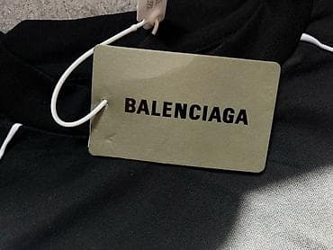 одежда для футбола: Футбольная джерси Balenciaga, черная - Спортивный крой с контрастным — 8
