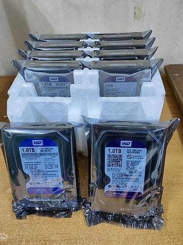 Модемы и сетевое оборудование: Накопитель, Новый, Western Digital (WD), HDD, 1 ТБ, 3.5", Для ПК — 1