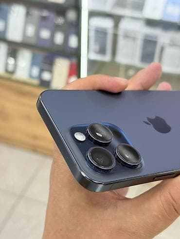 poco с55: IPhone 15 Pro Max, Б/у, 512 ГБ, Blue Titanium, Защитное стекло, Чехол, 89 % — 6