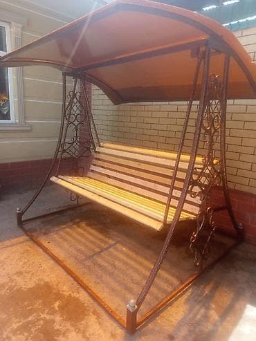 встроенные шкафы купе: Садовые качели Металл, Со спинкой, С крышей — 4