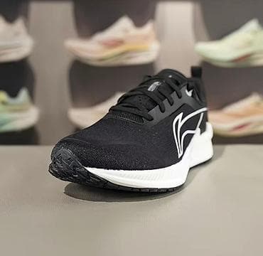 lining бу: Кроссовки для бега Li-Ning (мужские), черные с контрастными белыми — 4