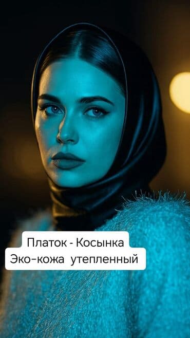 меховой воротник: Шарф, Новый, Женские, цвет - Черный — 1