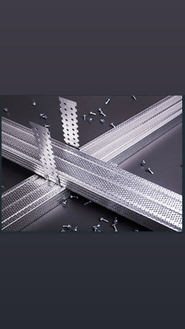 потолок гипсокартон: Гипсокартон со всеми комплектующими. 
Профиль для гипсокартон — 25