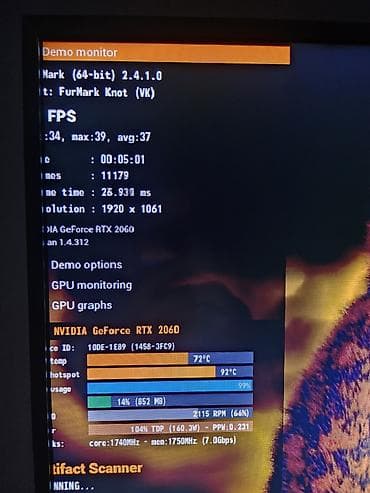 Видеокарта для ПК, Б/у, Gigabyte, GeForce RTX, 6 ГБ — 3