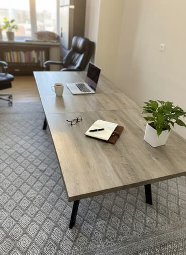 бу столы для кафе: Стол трансформер Для кухни, Раскладной стол, Длина, см: 1,6 м см, цвет - Серый — 1