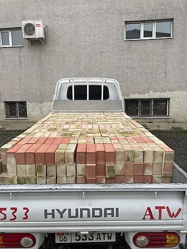 кладка пескоблока: Пустотелый, дырчатый, Жженый кирпич, Полублок, 250×120×90 — 1