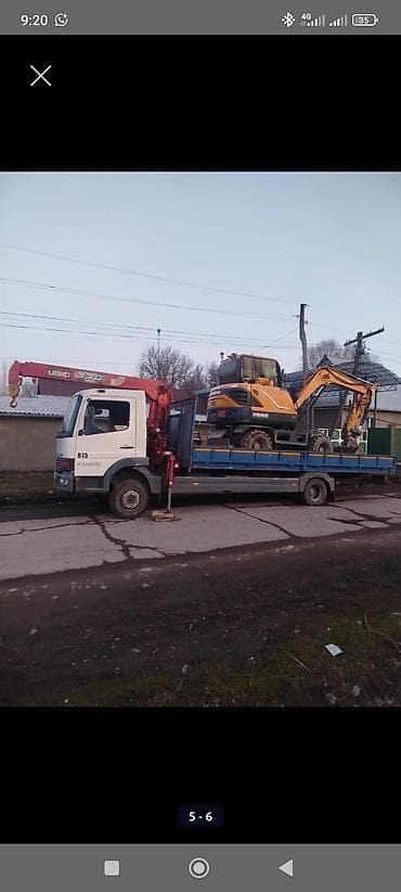 скупка ящиков: Услуги манипулятора (бортовой кран-манипулятор) - Автомобиль Mercedes — 5