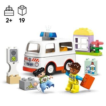 развивающие игрушки для детей 2 лет: LEGO DUPLO 10447«Скорая помощь и врач» рекомендованный возраст — 2