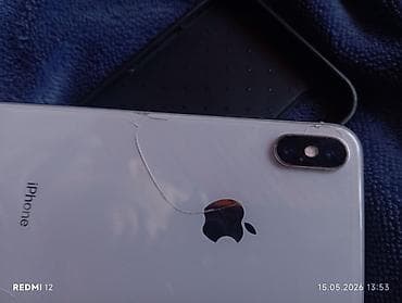 IPhone X, 64 ГБ, Серебристый, Чехол